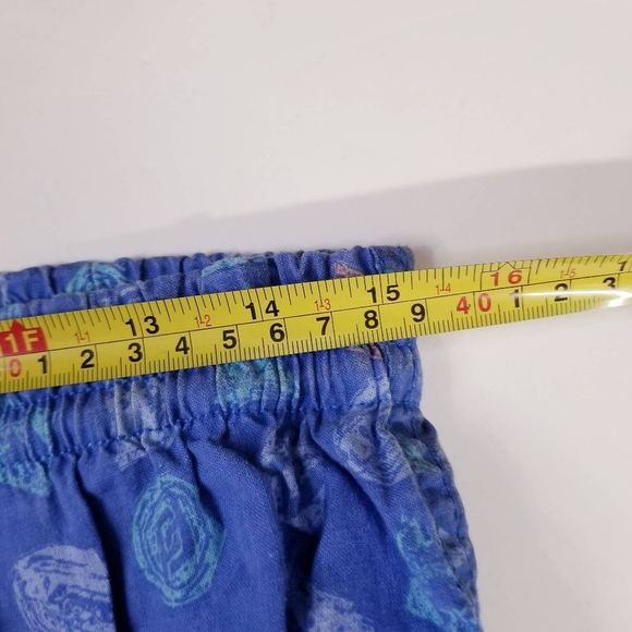 Vintage swim shorts permit large blue Cotton 90's print sku3134 - Picture 2 of 12